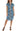 LVP Button Front Dolman Sleeve Dress - Patchwork Floral Front View