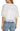 LVP Embroidered Tie Front Woven Top - White Back View