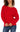 Liverpool Boat Neck Dolman Sweater - Tango Red Front View