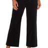 Liverpool Corduroy Crop Wide Leg - Onyx Front View