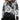 Liverpool Long Sleeve Crew Neck Sweater - Black White Floral Front View