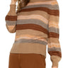 Liverpool Long Sleeve Crew Neck Sweater - Jasper Multi Stripe Front View