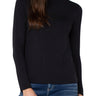 Liverpool Long Sleeve Mock Neck - Black Front View