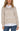 Liverpool Long Sleeve Twofer Collared Sweater - Lt Oatmeal Melange Front View