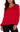 Liverpool Long Sleeve V Neck Blouse - Tango Red Front View