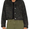 Liverpool Military Crop Jacket - Abstract Camo Front View