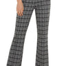 Liverpool Pearl Flare Black Grey Plaid -Front View