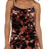 Liverpool Scoop Neck Knit Camisole - Fire Opal Burnout Front View