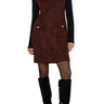 Liverpool Sleeveless Shift Dress - Bordeaux Multi Front View