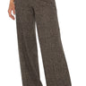 Liverpool Wide Leg Trouser - Black Tan Herringbone Front View